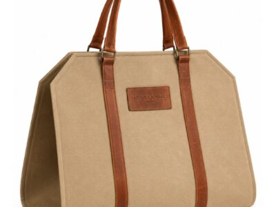 Log Carrier - Canvas & Leather